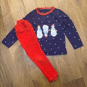 Boden 4T holiday/winter outfit